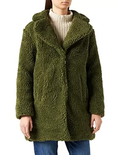 Urban Classics Damska kurtka zimowa oversized Sherpa Coat Jacket, płaszcz z haczykami i zapięciem na przelotkach, rozmiar XS do 5XL, zielony (Olive 00176), XS - Płaszcze damskie - miniaturka - grafika 1