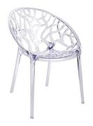 Krzesła - King Home Krzesło KORAL transparentne - poliwęglan 156-APC.CLEAR - miniaturka - grafika 1