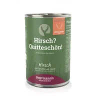 Mokra karma dla psów - Herrmanns Manufaktur Selection Dog Hirsch - jeleń z pigwą 400 g - miniaturka - grafika 1