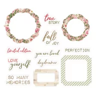 Scrapbooking - P13, Zestaw elementów Frames and Words Dear Love, 12 szt. - miniaturka - grafika 1