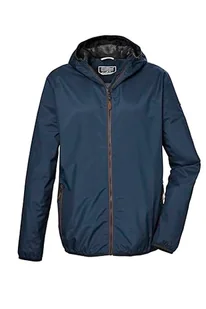 killtec Męska kurtka funkcyjna, wodoszczelna/przeciwdeszczowa z kapturem, pakowalna KOS 112 MN JCKT, ciemnoniebieska, XL, 42957-000 - Kurtki męskie - miniaturka - grafika 1