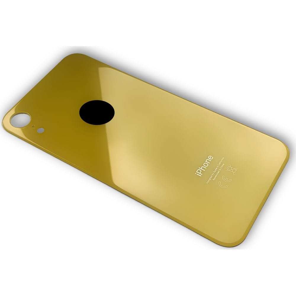 Tylna szyba klapka baterii iPhone XR żółta
