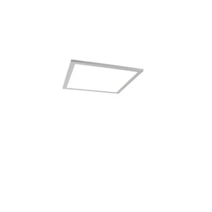 QAZQA Panel LED ze stali 40 cm z LED i pilotem - Liv - Oprawy, klosze i abażury - miniaturka - grafika 1