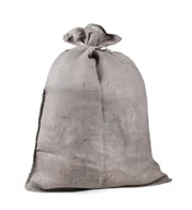 Akcesoria do pakowania - Worek z juty dekoracyjny, szary, 60x80 cm - miniaturka - grafika 1