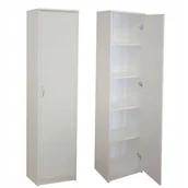 Regały - Gabi Regał Zamknięty Szafa Biały 40 x 180 x 35 CM - miniaturka - grafika 1