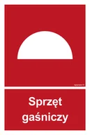 Systemy ekspozycyjne i znaki informacyjne - BC005 SPRZĘT GAŚNICZY, KN - FOLIA PODŁOGOWA NIEŚWIECĄCA; (200X296MM) - miniaturka - grafika 1