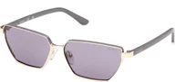 Okulary przeciwsłoneczne - Guess GU00106 32A błyszczące bladozłote 59/14/140 Damskie okulary przeciwsłoneczne - miniaturka - grafika 1