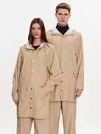 Kurtki damskie - Rains Kurtka przeciwdeszczowa 12020 Beżowy Regular Fit - miniaturka - grafika 1