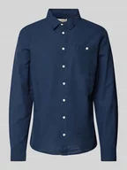 Koszule męskie - Koszula casualowa o kroju slim fit z kołnierzykiem typu kent - miniaturka - grafika 1