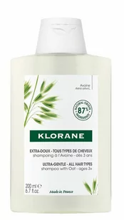 Klorane PIERRE FABRE szampon na bazie mleczka z owsa 200 ml - Szampony do włosów - miniaturka - grafika 1