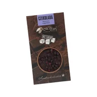 Czekolada - Czekolada deserowa M.Pelczar Chocolatier bez cukru z jagodami 45g - miniaturka - grafika 1