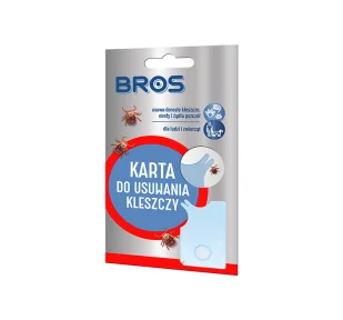 BROS Karta do usuwania kleszczy, 1 szt. - Zwalczanie i odstraszanie szkodników - miniaturka - grafika 1