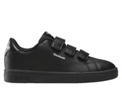 Buty dla dziewczynek - Buty dziecięce Reebok 100233076 REEBOK COURT CLEAN HOOK & LOO Czarne - miniaturka - grafika 1