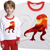 Piżamy dla dziewczynek - Piżama dziecięca Dinozaury Tyranozaur Rex 98/104 - VoloDonum - miniaturka - grafika 1