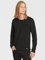 Bluzy męskie - Blend Longsleeve Nicolai 20703060 Czarny Regular Fit - miniaturka - grafika 1