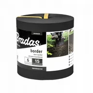 Ogrodzenia - BRADAS Obrzeże trawnikowe BORDER 6m x 15cm czarne OBPBK06150 2326 OBPBK06150 - miniaturka - grafika 1