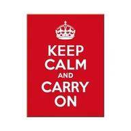 Dekoracje domu - Art Nostalgic 14291 United Kingdom Keep Calm and carry on na magnes, 8 x 6 cm 14291 - miniaturka - grafika 1