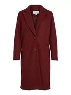 Płaszcze damskie - Vila Vivalji Long Coat-Noos Płaszcz wełniany, Fired Brick, 42 damski, Fired Brick, 40 - miniaturka - grafika 1