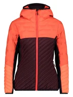Kurtki i kamizelki sportowe damskie - CMP Kurtka hybrydowa w kolorze pomarańczowo-bordowym - miniaturka - grafika 1