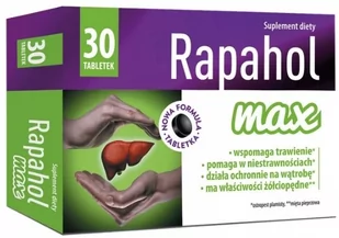 MBM Rapahol Max, Na wątrobę trawienie, 30 tab. - Witaminy i minerały MBM Rapahol Max, Na wątrobę trawienie, 30 tab. - Witaminy i minerały - miniaturka - grafika 1