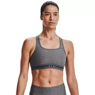 Bielizna sportowa damska - Biustonosz sportowy Under Armour Crossback Mid Heather Bra - miniaturka - grafika 1