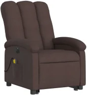 Fotele - Brązowy masujący fotel z funkcją podnoszenia L8-Z98 - miniaturka - grafika 1