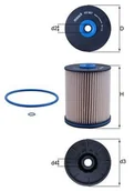 Filtry paliwa - Filtr paliwa Mahle KX 567D - miniaturka - grafika 1