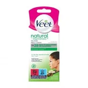 Depilacja - Veet Natural Inspirations, precyzyjne plastry z woskiem do depilacji twarzy, 12 szt. - miniaturka - grafika 1
