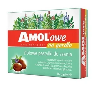 Nycomed Amolowe pastylki na gardło 16 szt. - Przeziębienie i grypa - miniaturka - grafika 1