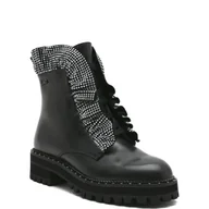 Botki damskie - Liu Jo Skórzane botki PINK 148 - miniaturka - grafika 1