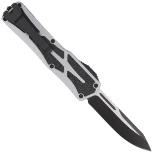 Nóż automatyczny OTF Heretic Colossus SE Gray Aluminum, Cerakote Two-Tone Black MagnaCut by Tony Marfione Jr. - Noże - miniaturka - grafika 3