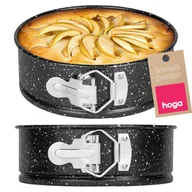 Formy do ciast - OKRĄGŁA FORMA BLACHA TORTOWNICA DO PIECZENIA CIAST 18CM NON-STICK CZARNA - miniaturka - grafika 1