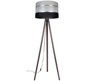 Lampa podłogowa CORAL 1xE27/60W/230V brązowy/czarny/szary/chrom - Lampy stojące - miniaturka - grafika 1