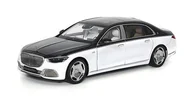 Samochody i pojazdy dla dzieci - Mercedes-Maybach S-Class 2021 Obsidian Black/ White , 1:18 Almost Real Alm820121 - miniaturka - grafika 1