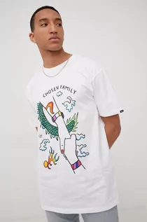 Koszulki i topy damskie - Vans t-shirt bawełniany X KAITLIN CHAN kolor biały z nadrukiem - grafika 1