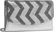 Kosmetyczki, organizery i kuferki - Accessorize Me Błyszcząca Torebka z Cekinami Srebrna Loveti - miniaturka - grafika 1