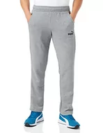 Spodnie męskie - Puma Spodnie męskie Ess Logo Pants Tr Op Srl szary (Medium Gray Heather) 4XL 586722 - miniaturka - grafika 1