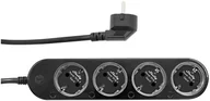 Listwy zasilające - Steckdosenleiste Power Strip 4 Gen4schwarz, 1,5 Meter Kabel, mit Energiemessung Shelly_PS4_Gen4_s - miniaturka - grafika 1