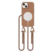 Etui i futerały do telefonów - Etui TECH-PROTECT MagNecklace MagSafe do Apple iPhone 13 Brązowy - miniaturka - grafika 1