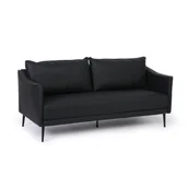 Sofy i kanapy - Sofa PATTY, 3-miejscowa, czarny - miniaturka - grafika 1