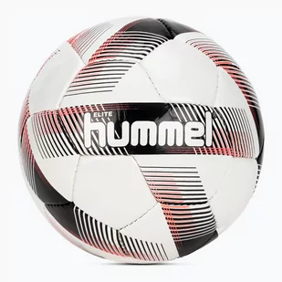 Piłka do piłki nożnej Hummel Elite FB white/black/red rozmiar 5 - Piłka nożna - miniaturka - grafika 1