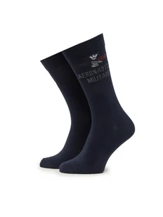 Aeronautica Militare Skarpety Wysokie Męskie 251CZ010L499 Granatowy - Skarpetki męskie - miniaturka - grafika 1