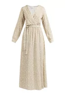 Sukienki - CARNEA Damska sukienka maxi z nadrukiem na całej powierzchni 10125770-CA04, beżowa, wielokolorowa, L, Beżowy, wielokolorowy., L - miniaturka - grafika 1