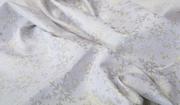 Obrusy i serwetki - Obrus glamour 140x300 lux srebrno złoty śnieżynki - miniaturka - grafika 1