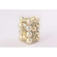 Bombki - Bombki plastikowe 2 cm złote 24 szt. - miniaturka - grafika 1