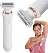 Depilatory i golarki damskie - Golarka damska depilator trymer maszynka do ciała usb na mokro sucho aku - miniaturka - grafika 1
