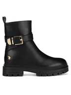 Botki damskie - U.S. Polo Assn. Botki ALICJA004W/DY1 Czarny - miniaturka - grafika 1