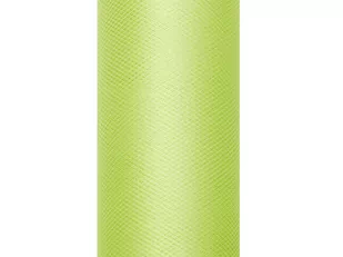 PartyDeco Tiul gładki, zielony jasny, 0,08 x 20 m TIU8-102 - Pasmanteria - miniaturka - grafika 1