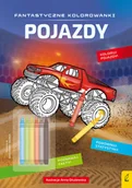 Kolorowanki, wyklejanki - Pojazdy. Fantastyczne kolorowanki z kredkami - miniaturka - grafika 1