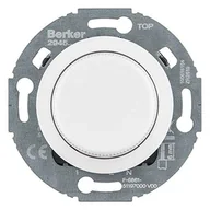 Wyłączniki światła i elektryczne - Hager Serie 1930/Glas Rozszerzenie ściemniacza obrotowego komfort z płytką czołową, biały 294510 294510 - miniaturka - grafika 1